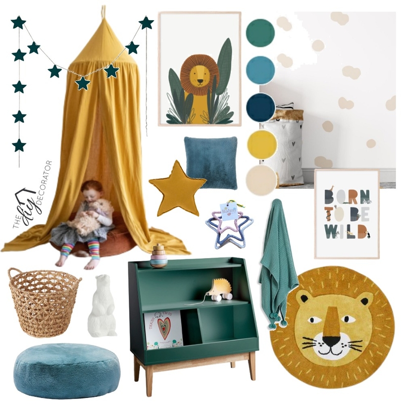 Megan kids room Mood Board by Thediydecorator on Style Sourcebook