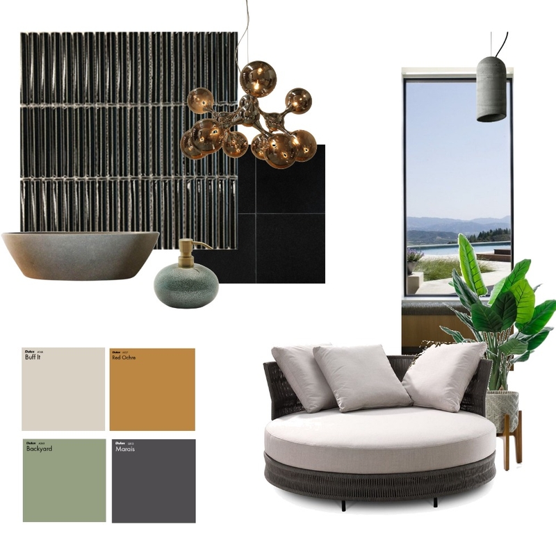 black Mood Board by Seven on Style Sourcebook