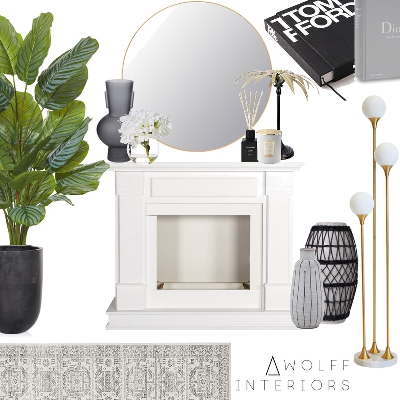 Mantle Styling Mood Board by awolff.interiors on Style Sourcebook