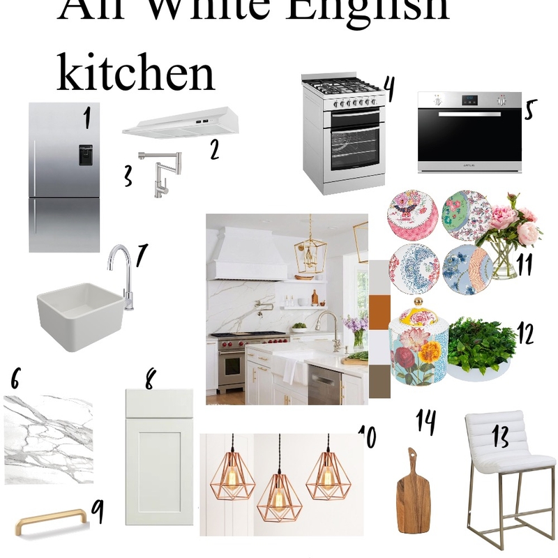 All White English Kitchen Mood Board by Swapna mahesh on Style Sourcebook