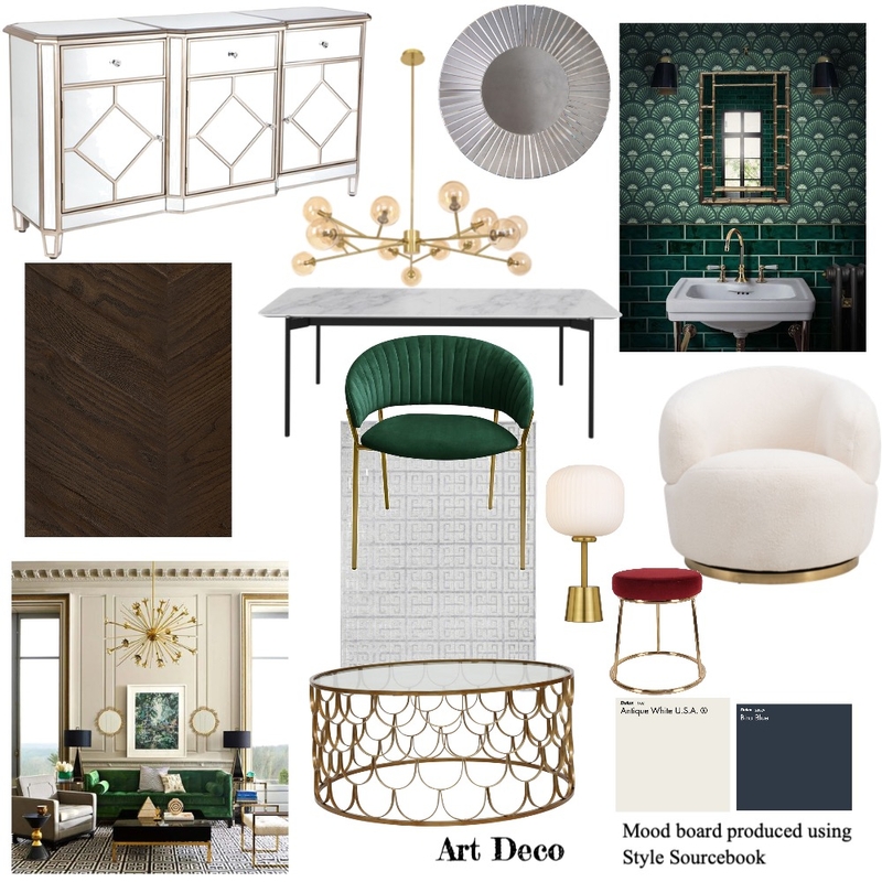 Art Deco Mood Board by wrightdesignstudio on Style Sourcebook