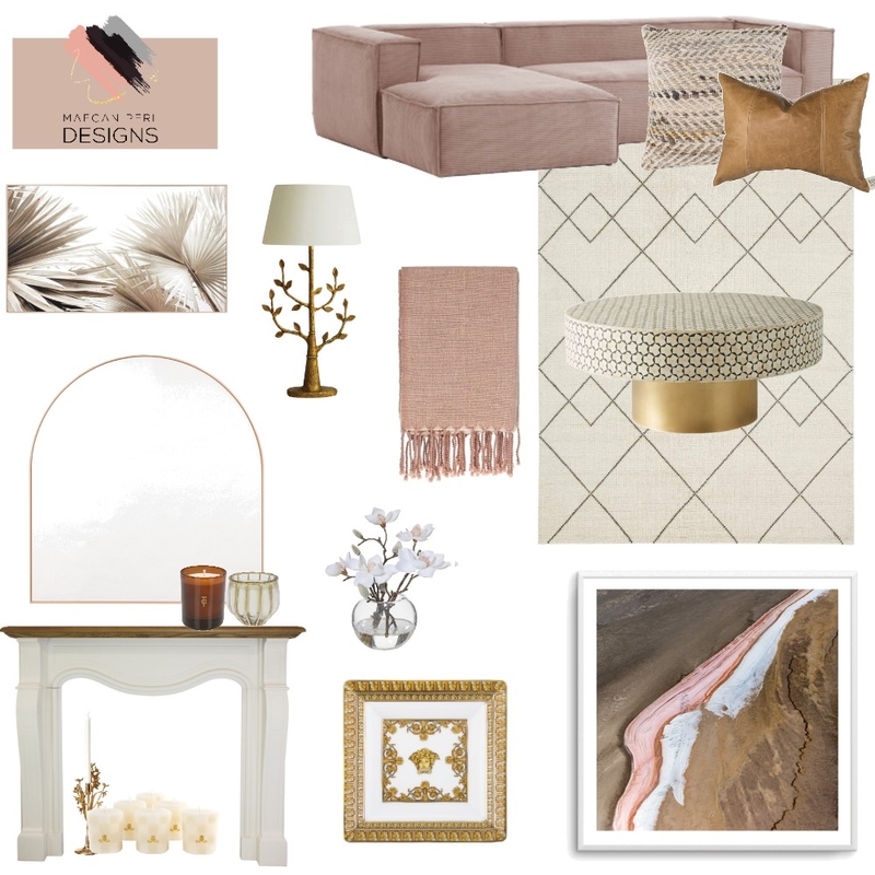 Pink Sand Mood Board by Maegan Perl Designs on Style Sourcebook