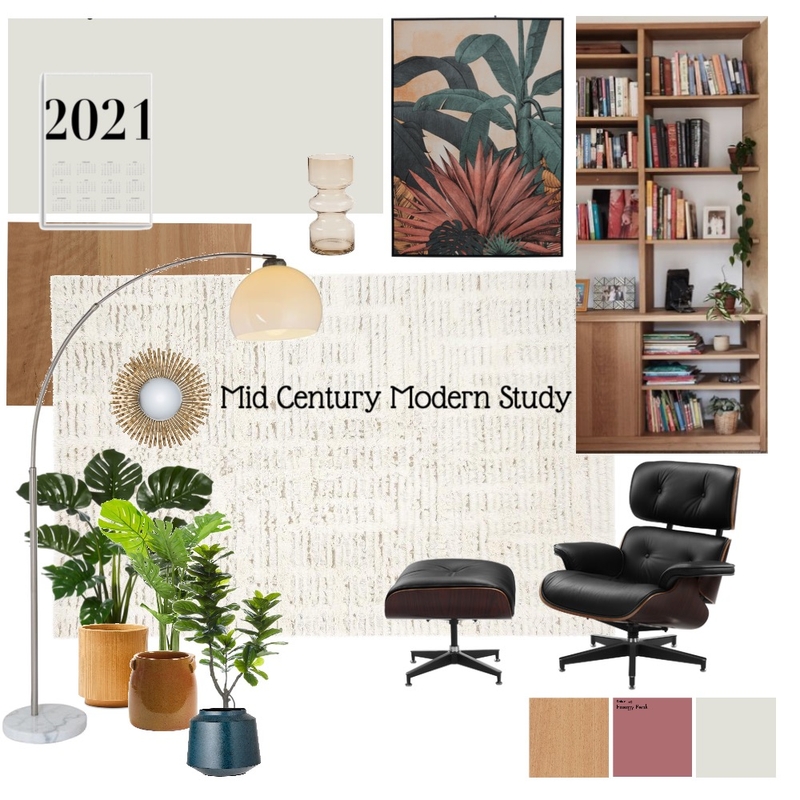 Mid Century Study Mood Board by kristylee1902 on Style Sourcebook