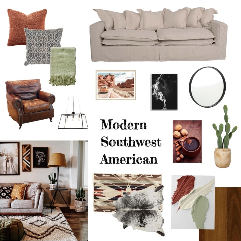 MODERN SOUTHWEST AMERICA Mood Board by BillieTrent on Style Sourcebook