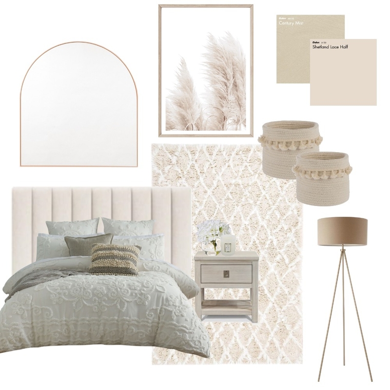 Cool Toned Bedroom Mood Board by Spaces By Jasleen on Style Sourcebook