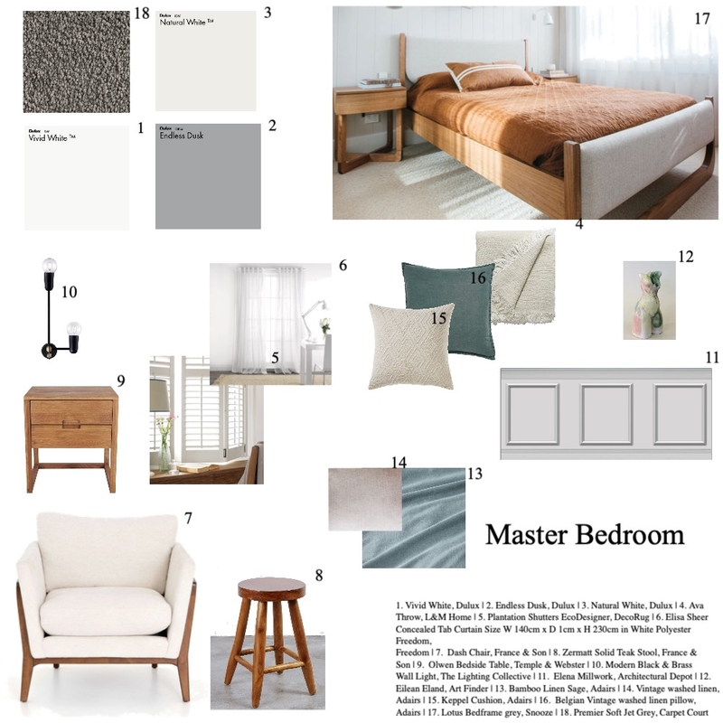 Master Bedroom Mood Board by jamiedyerr on Style Sourcebook