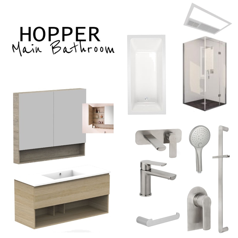 Hopper Main Bathroom Mood Board by CharissaLyons on Style Sourcebook