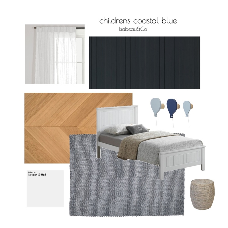 Children's coastal blue Mood Board by Isabeau&Co on Style Sourcebook