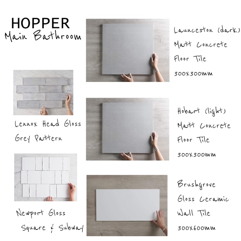 Hopper Main Bathroom TILES Mood Board by CharissaLyons on Style Sourcebook