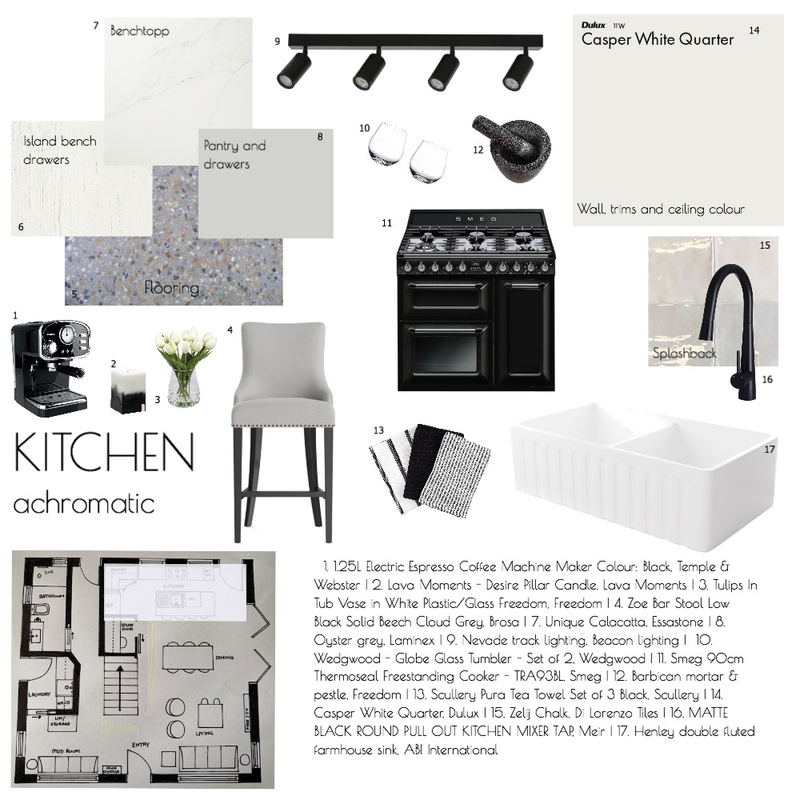 Kitchen - Module 9 Mood Board by Katie Buttel Interiors on Style Sourcebook