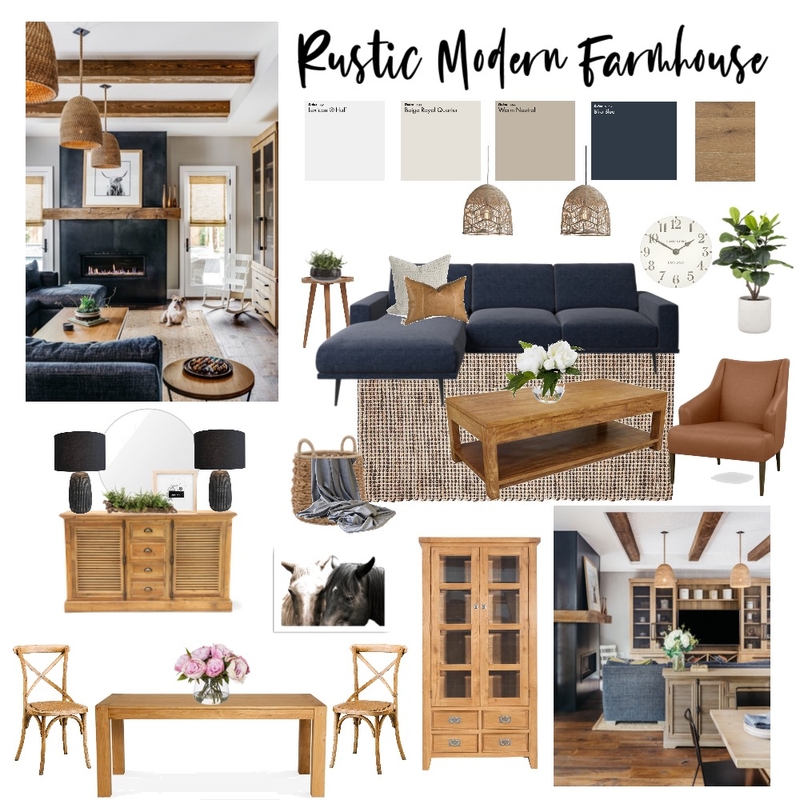 Rustic modern farmhouse Mood Board by Megan95 on Style Sourcebook