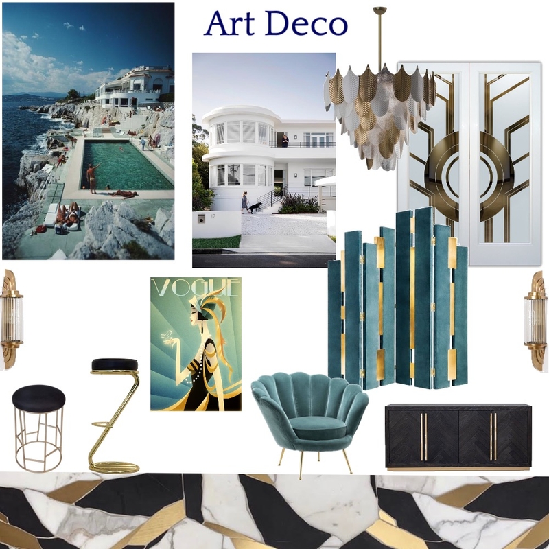IDI module 3: Art deco Mood Board by IsabellePurcell on Style Sourcebook