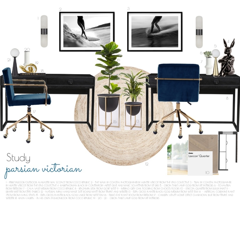 Study Mood Board by JessMamone on Style Sourcebook