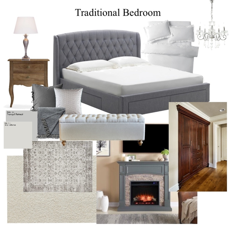 Traditional Bedroom Mood Board Mood Board by Hannah.bedson on Style Sourcebook