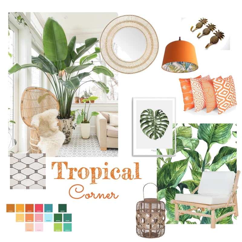 Tropical Corner Mood Board by Rogue on Style Sourcebook