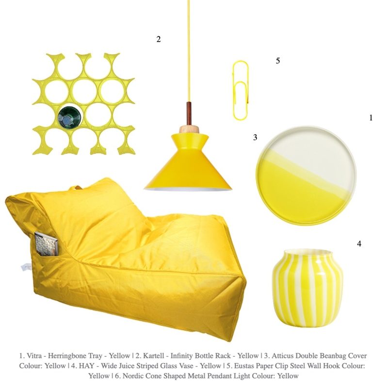 Pantone Yellow 2021 Mood Board by Suzanne Kutra Design on Style Sourcebook