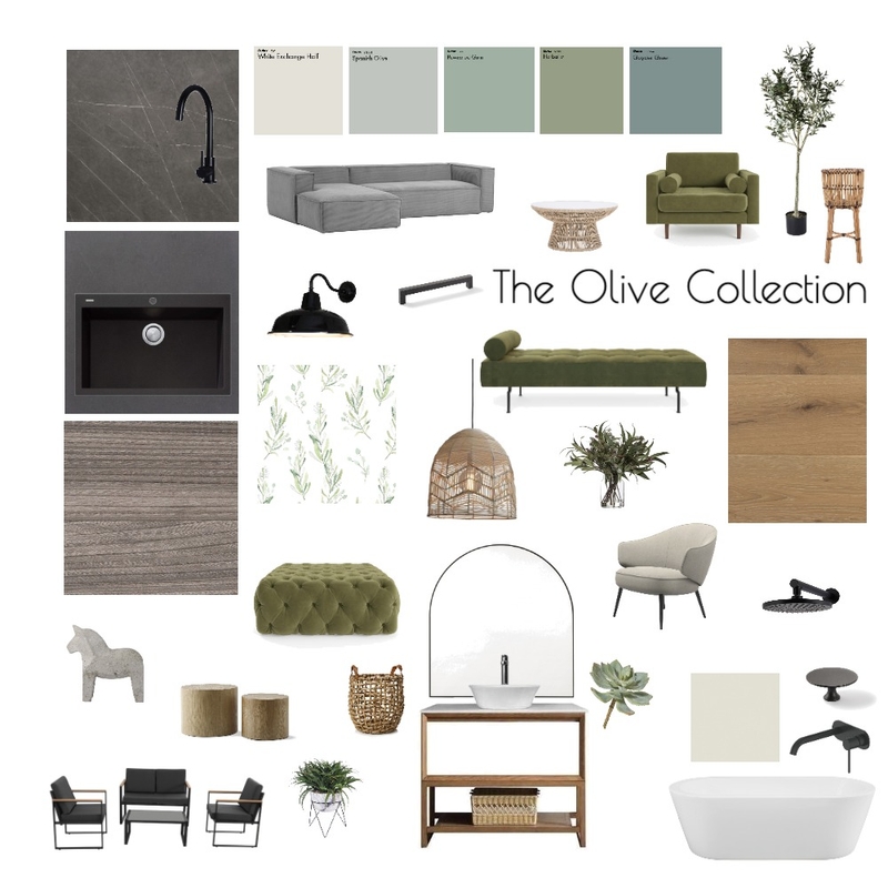 The Olive Collection Mood Board by abutkevich on Style Sourcebook