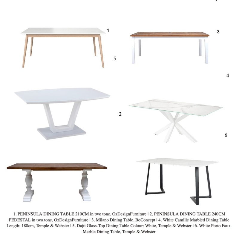 RECTANGULAR TABLES Mood Board by Suzanne Kutra Design on Style Sourcebook