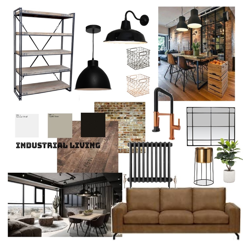 Industrial Mood Board by Lucy Harris Interiors on Style Sourcebook