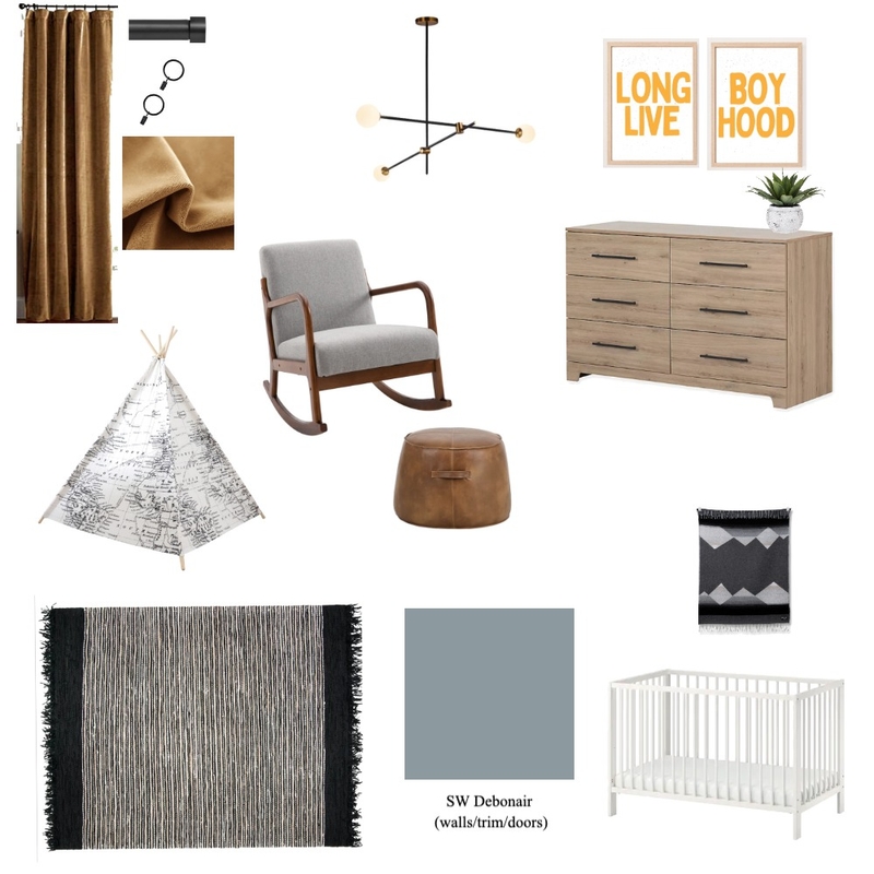 Amber Eli bedroom Mood Board by LC Design Co. on Style Sourcebook