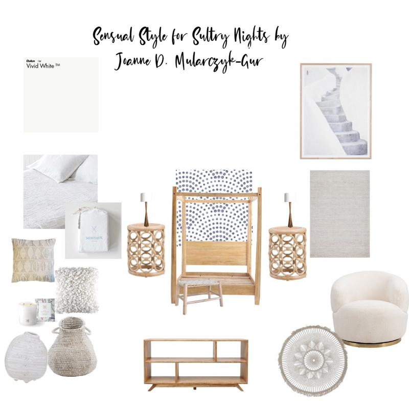 Sultry Sensual Summer Nights Mood Board by Oz Design Macgregor Store on Style Sourcebook