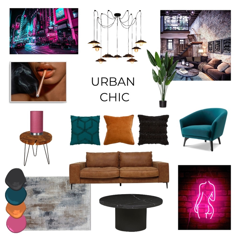 Urban Chic - Mod 3 Mood Board by Courtneybanham on Style Sourcebook