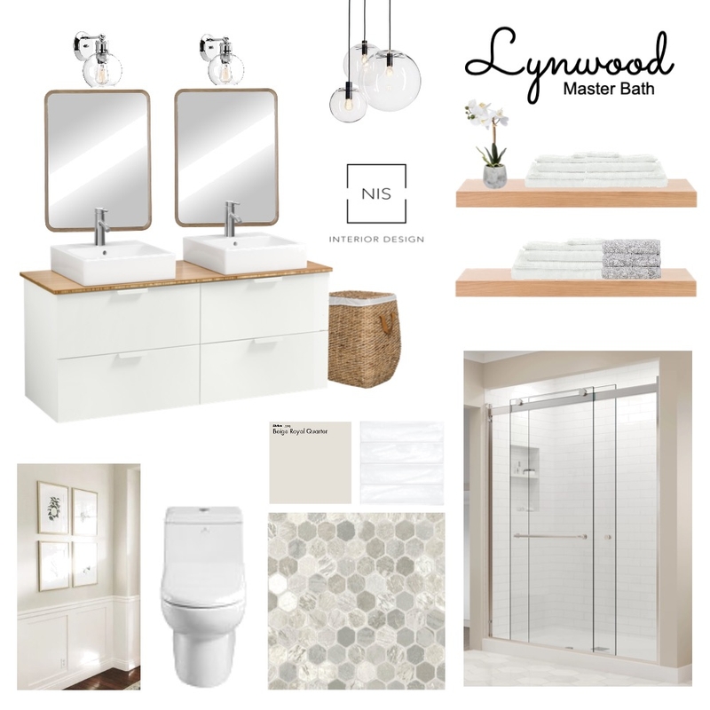 Lynwood Master Bathroom (option A) Mood Board by Nis Interiors on Style Sourcebook