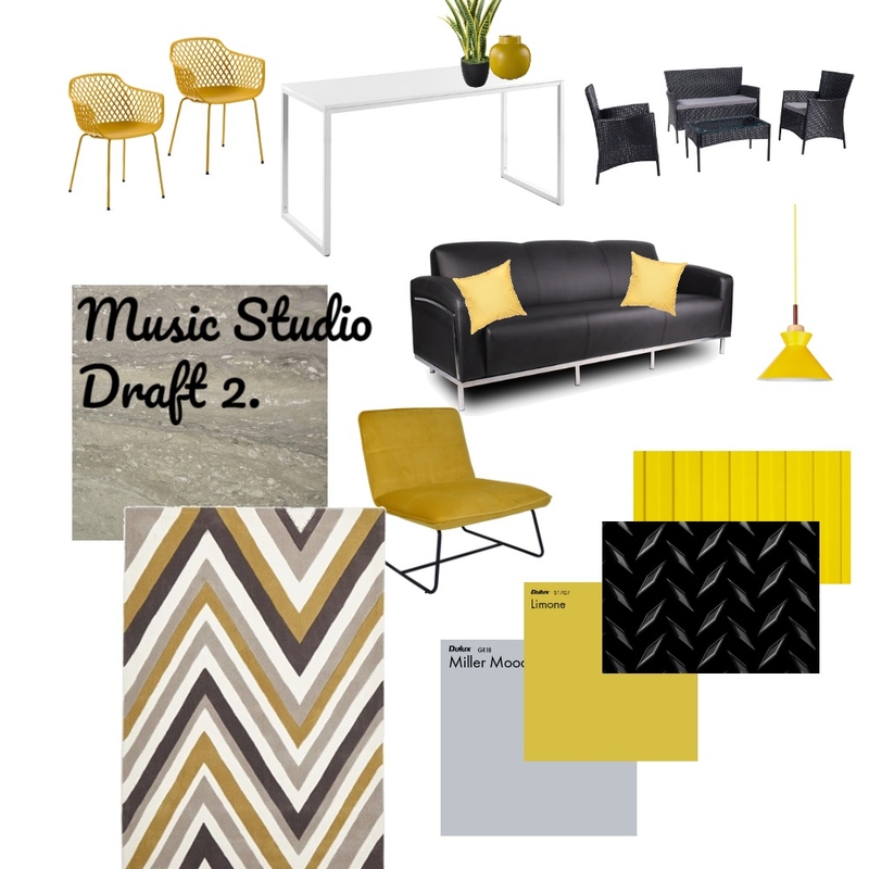 Music Studio Mood Board by MichelleDavies on Style Sourcebook