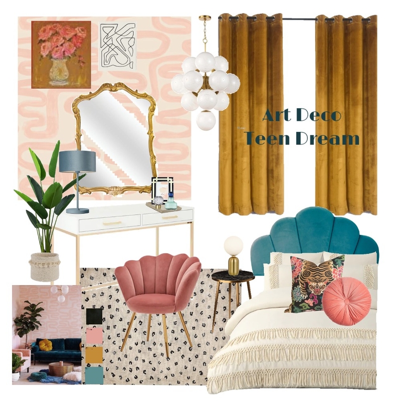 Art Deco Teen Dream Mood Board by haileymarieh on Style Sourcebook