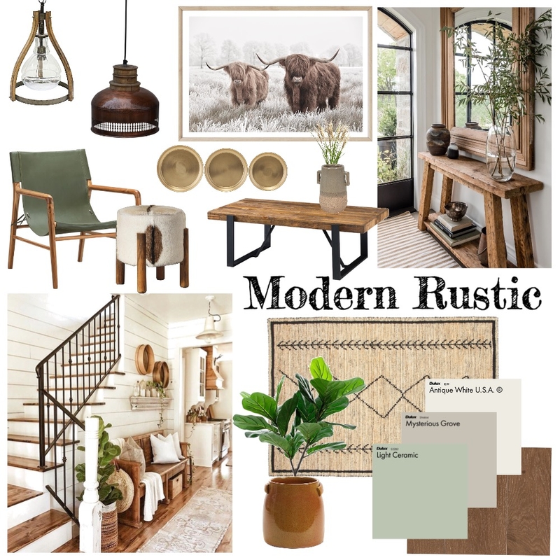 Modern Rustic Mood Board by toutest_claire on Style Sourcebook