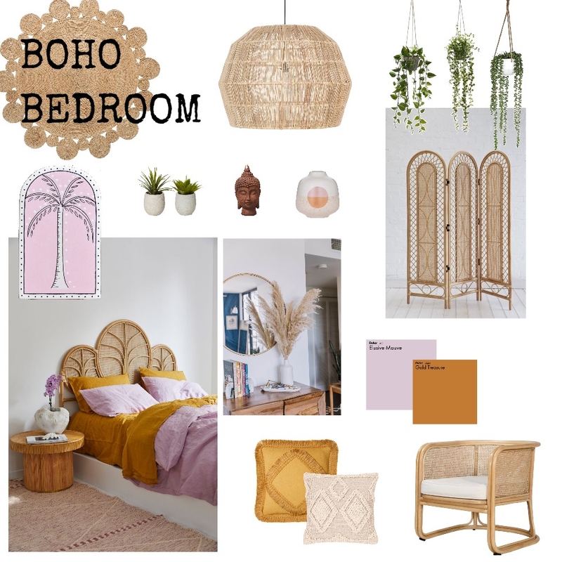 Boho Bedroom Mood Board by Ciara Kelly on Style Sourcebook