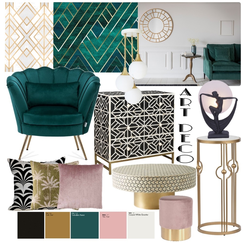 Art Deco Mood Board by Ali Falcs on Style Sourcebook