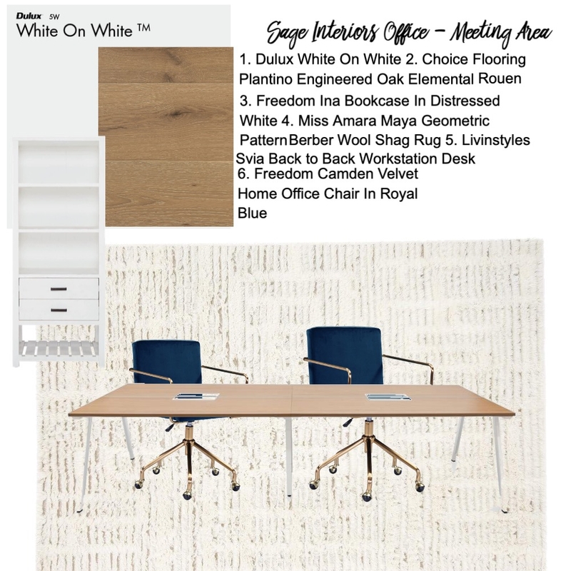 Office Meeting Area Mood Board by kyliewoolen on Style Sourcebook