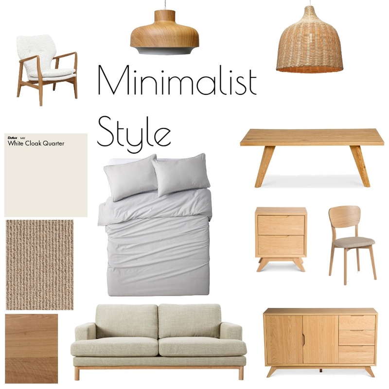 Minimalism Style Mood Board by Keithchan on Style Sourcebook