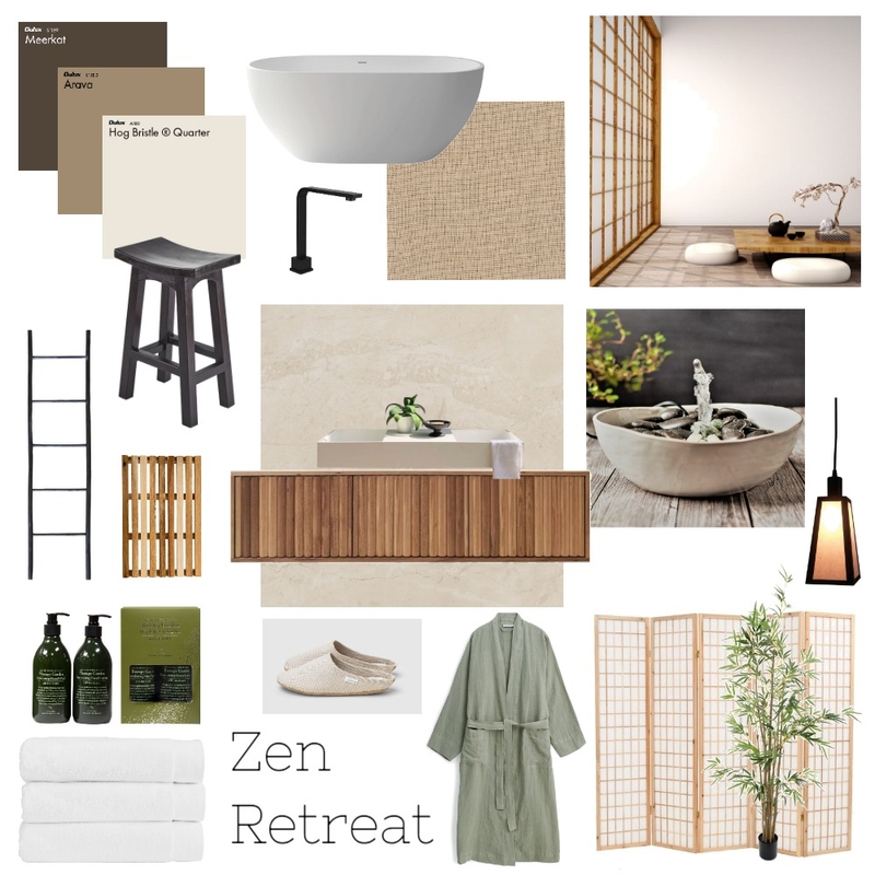 Japanese Zen Retreat Mood Board by VictoriaBentley on Style Sourcebook