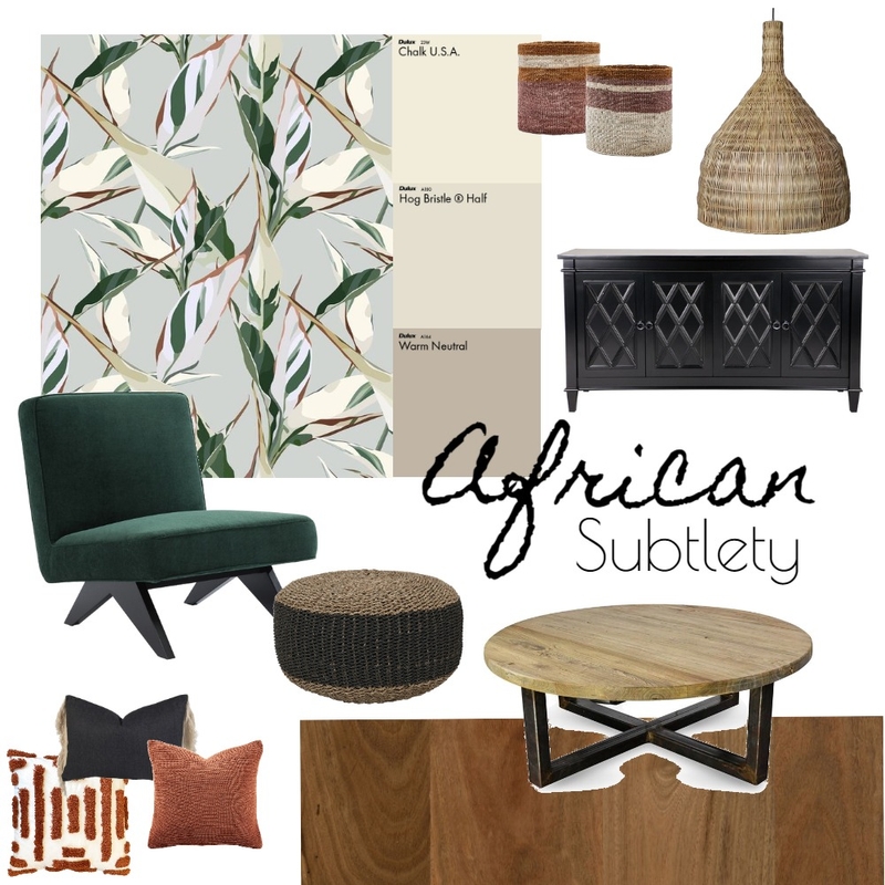 African Subtlety Mood Board by Tarryn McKechnie on Style Sourcebook