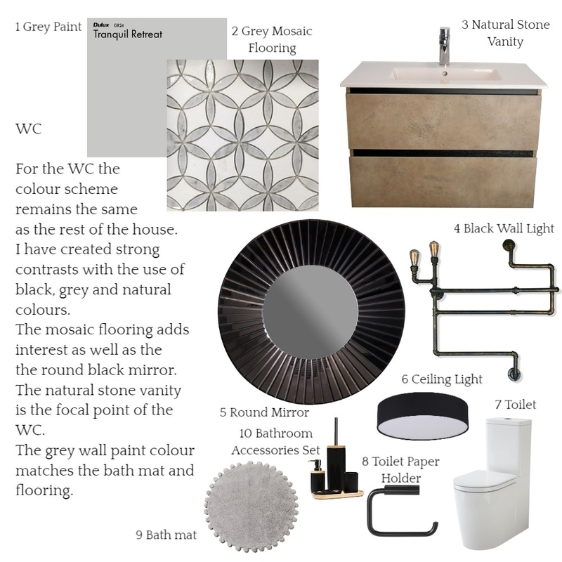 Sample Board WC Mood Board by juliaexley on Style Sourcebook