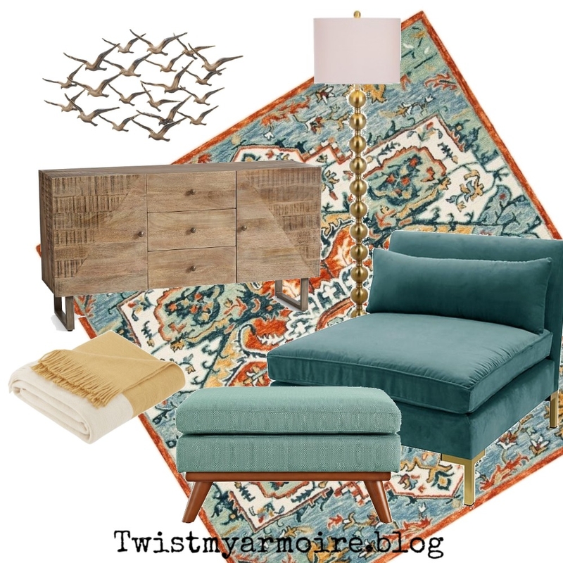 Teal Room Mood Board by Twist My Armoire on Style Sourcebook