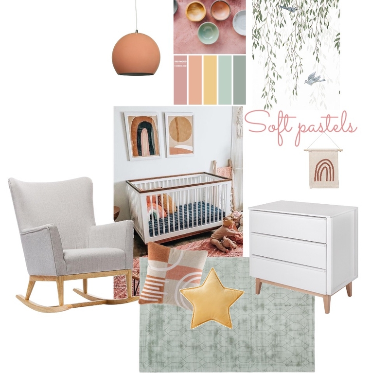 Mood board pastels Mood Board by PaolinaIDI on Style Sourcebook