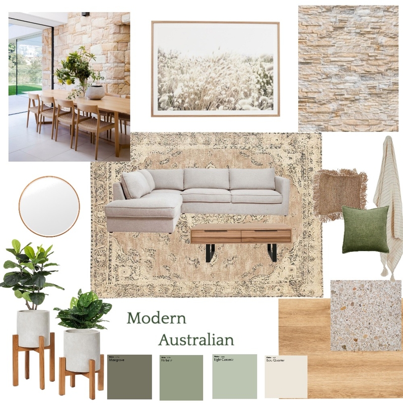 Modern Australian Mood Board by Justine Cleary on Style Sourcebook