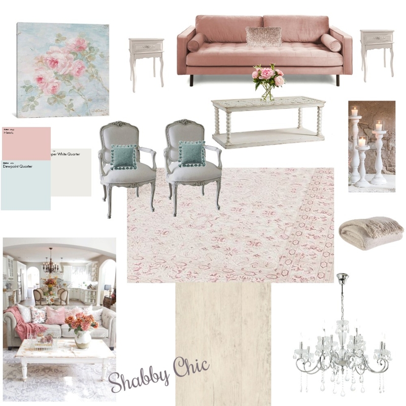 Shabby Chic Mood Board by kbradford1 on Style Sourcebook