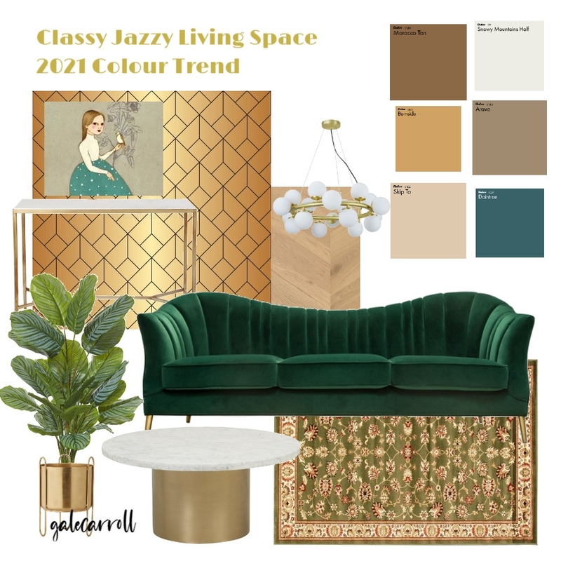Classy Jazzy Inspired Living Room Space Mood Board by Gale Carroll on Style Sourcebook