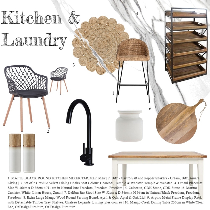 Kitchen & laundry Mood Board by Bianca van der Linde on Style Sourcebook