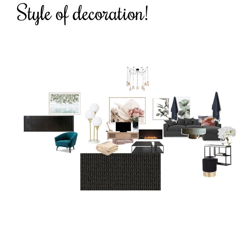 Olivia Livingroom Interior Design Mood Board by Rachel lenagh