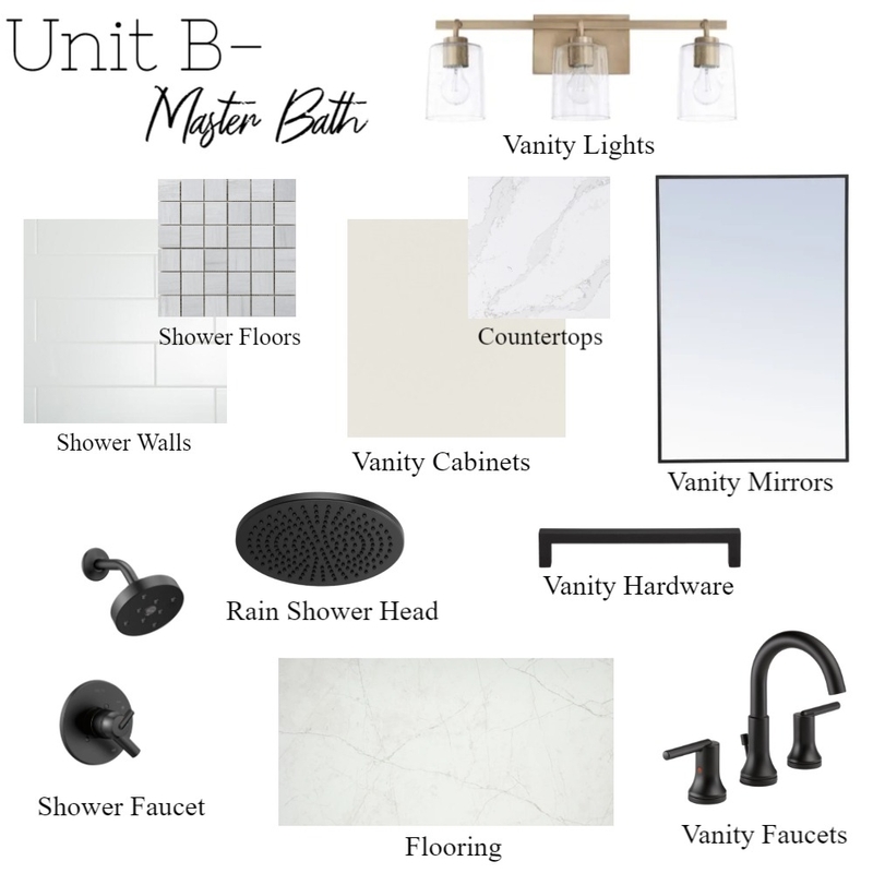 Unit B-Master Bath Mood Board by haleyjbrenneman on Style Sourcebook