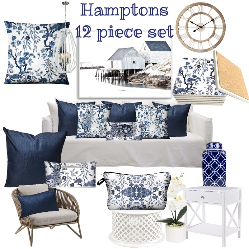 Hamptons 12 pce Set Mood Board by Coco Cabana Cushions on Style Sourcebook