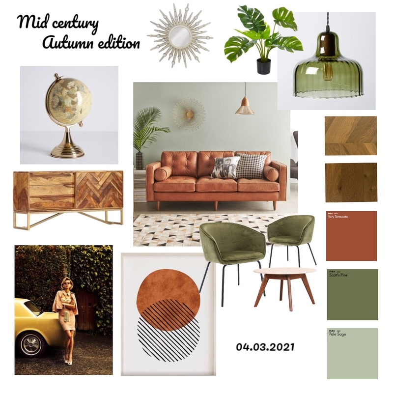 Mid century autumn edition. Mood Board by Keshiaadele on Style Sourcebook