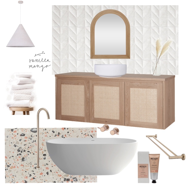 Terrazzo bathroom Mood Board by Stone and Oak on Style Sourcebook