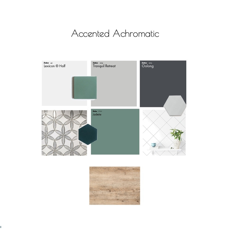 Accented Achromatic + flooring+ green Mood Board by kcotton90 on Style Sourcebook