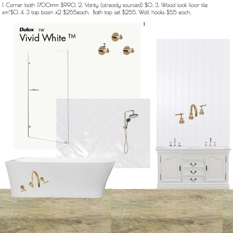 bathroom with gold Mood Board by A.Haby on Style Sourcebook